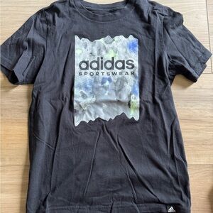 Adidas Black Tee with Graphic Print